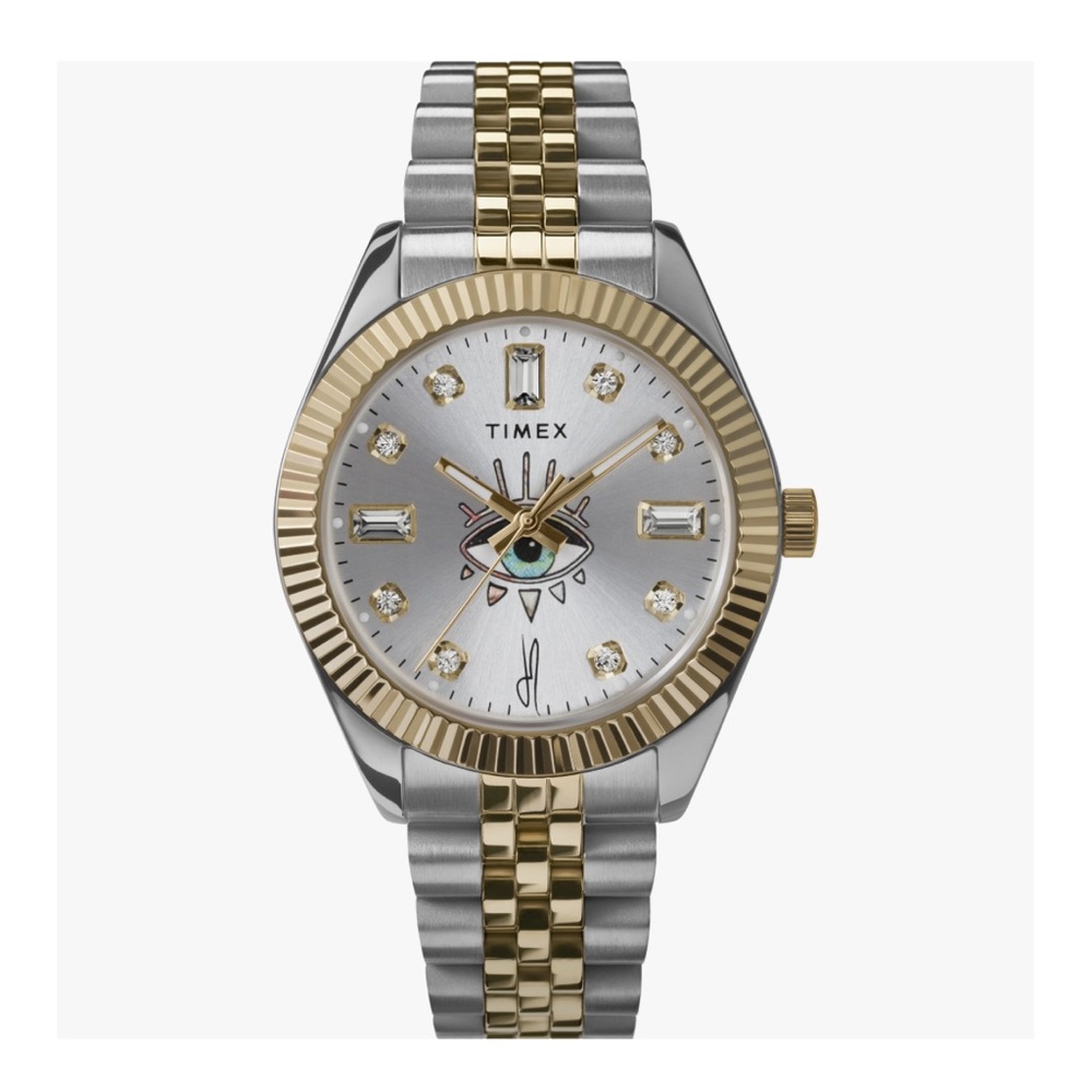 TIMEX X JA LEGACY ALLURE WATCH SILVER SUNRAY
